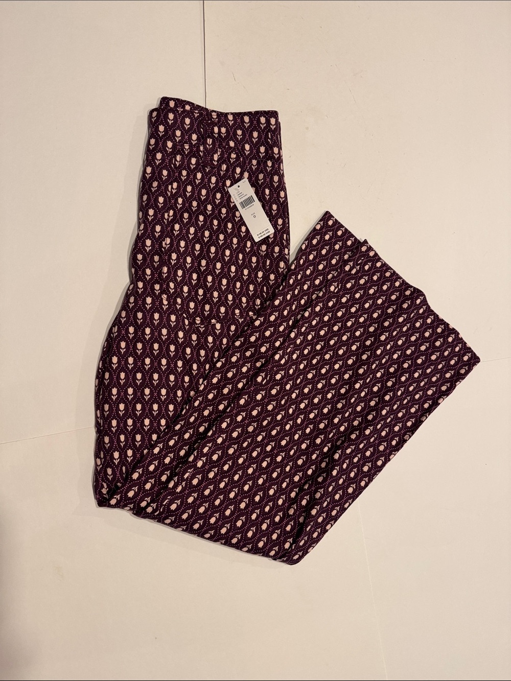 Anthropologie Maeve The Naomi tulip print Wide-Leg Flare Pant - Picture 2 of 9